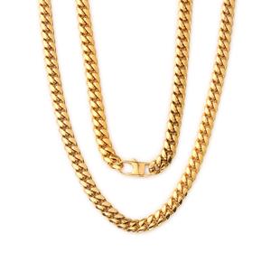 الهيب هوب مجوهرات 10 مللي متر الكوبية وصلة عُقد رخيص للرجال الفولاذ المقاوم للصدأ القلائد قلادة الرجال المجوهرات - Product Image 1