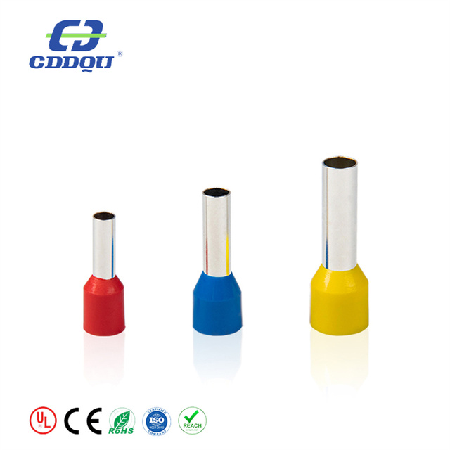 Industrial Copper Cord End Terminal with Tin Plating for Long-Term Use in Humid Environments 600V Rated CE//ROHS Certified