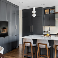 Lemari Dapur Modular Gaya Nordik dengan Cat Matte Premium, Penyimpanan Luas, dan Pintu Soft Closing untuk Apartemen