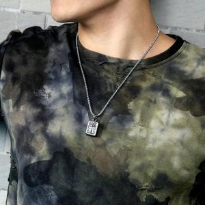Craft Wolf venta al por mayor forma interior cadena colgante collar joyería para hombres duradero elegante colgante de acero inoxidable - Product Image 5