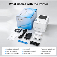 Imprimante thermique Gprinter GP-1934T 4 pouces 300 dpi pour étiquettes autocollantes, étiquettes d'entretien des vêtements, étiquettes volantes pour vêtements - En stock