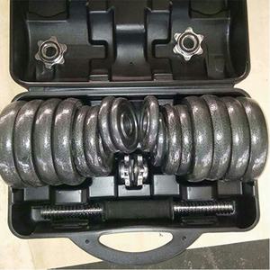 多機能ジムダンベルセット重量挙げホームフィットネス調節可能なバーベル50kgクロームダンベルセット - Product Image 4