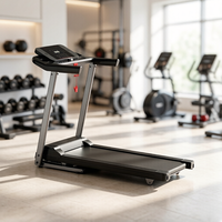 Cinta de Correr Eléctrica Plegable con Motor sin Escobillas de 0.85HP, Velocidad de 1.0-12.0 Km/h, Inclinación Eléctrica y 12 Programas para Gimnasio en Casa