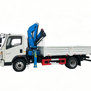 รถบรรทุกติดเครน HOWO 4X2 267 แรงม้า เครื่องยนต์ดีเซล 8 ตัน พร้อมเครนบูมตรง 5 ท่อน และเครนบูมยืดหดได้ 4 ท่อน - Product Image 1