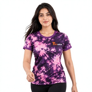 Camiseta Deportiva Sublimada para Mujer, Personalizada con Impresión Completa, Camiseta Deportiva Personalizada para Gimnasio, Proveedor de Marca Privada - Product Image 1