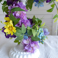 Ensemble de décoration de bougeoirs en soie de style européen pour la floriculture, la décoration intérieure, les tables de cheminée, les mariages, les anniversaires et la photographie