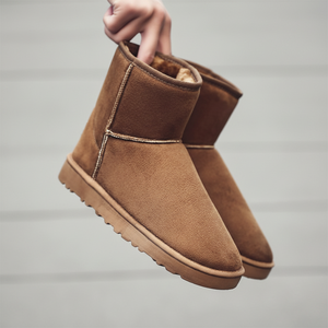 Bottes de neige en daim doublées de fourrure pour hommes, hiver, ZG-BLLN - Product Image 1