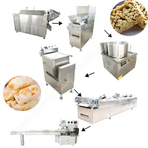 Otomatik buhar pirinç kek mochi makinesi otomatik protein bar yapma makinesi