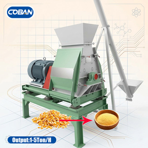 Impeller Water Drop-shaped Raw Material Hammer Mill Corn Soy Meal Crushing Grinding Machine for Farm 1-5t/h Flour Mill/Feed Line - Product Image 1