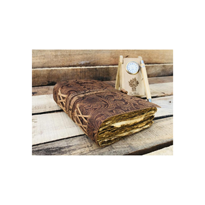 Genuine Leather Journal Notebook Handmade <b>A5</b> <b>Diary</b> with Deckle Edge Paper Vintage Leather Writing Book Wholesale - Product Image 3