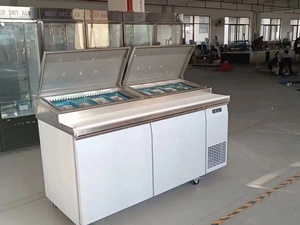 カスタムデザインステンレス鋼単温度バブルティーカウンターフリーザー120-200L容量ミルクティーボバティーカフェ用 - Product Image 5