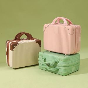 14-Inch Mini Makeup Organizer Hand Luggage Password Protected Boarding Case <b>Storage</b> Box - Product Image 4