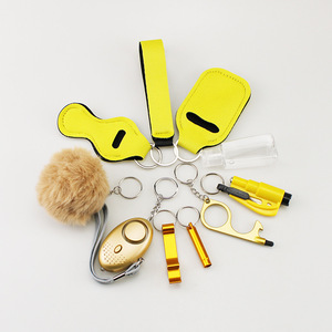 Lot de 10 porte-clés de sécurité, ensemble complet, porte-clés de défense personnelle avec alarme personnelle, pendentif de protection, accessoires pour femmes et filles - Product Image 5