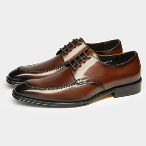 High-quality luxurious minimalist English-style genuine leather versatile men's wedding <b>shoes</b> for business and casual wear - Product Image 6