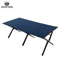 Table pliante de camping en plein air personnalisée en usine, chaises de pique-nique portables pour l'extérieur, modèle avec logo personnalisé