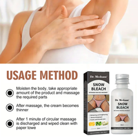 Bikini sous les bras pour femmes Partie privée Lotion corporelle forte et blanchissante Crème Snow Bleach