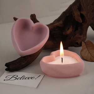 YS forma irregolare a cuore candeliere stampi in Silicone gesso Mini scatola di colata stampo <span class=keywords><strong>fai</strong></span> <span class=keywords><strong>da</strong></span> <span class=keywords><strong>te</strong></span> decorazione per la casa forniture - Product Image 1