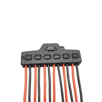 TL-106 1 entrée 6 sortie connecteur de répartiteur enfichable LED pilote spécial arrière alimentation cc parallèle répartiteur connecteur de fil poussoir