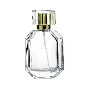 香水女100毫升透明玻璃瓶美丽特别设计