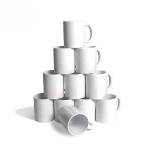 Popular Diy regalo sublimación logotipo personalizado impresión 11oz Simple blanco tazas de café en blanco Taza de cerámica blanca para impresión por sublimación - Product Image 2