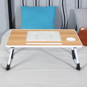 Mesa de Trabajo plegable para ordenador portátil, soporte con ángulo de inclinación ajustable para Notebook, sofá cama, bandeja