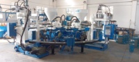 Machine de moulage par injection hydraulique horizontale automatique pour bottes de pluie en PVC, moteur à engrenages PLC pour la production de bottes de pluie bicolores
