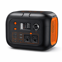 Station d'alimentation portable LiFePO4 224Wh 300W, alimentation 70000mAh AC DC USB-C, charge sans fil 10W, LED pour usage extérieur et de secours