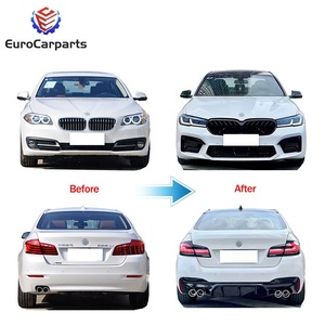 Pas besoin de couper ! Kit de carrosserie automobile pour BMW <span class=keywords><strong>Série</strong></span> 5 F10 F18 (2010-2017) – Amélioration vers le modèle G30 G38 LCI M5 (2021-2023) – Pièces de pare-chocs sans dommages - Product Image 3
