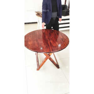 Solid Wood Round <b>Table</b> Bh-095 <b>Foldable</b> <b>Outdoor</b> Picnic <b>Table</b> Shandong Made - Product Image 4