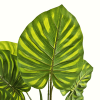 Feuilles artificielles faites à la main de 47 cm à 9 têtes, feuillage artificiel pour la décoration de la maison et du bureau