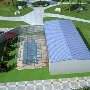 <span class=keywords><strong>A</strong></span> prueba de <span class=keywords><strong>agua</strong></span> de aluminio estructura piscina techo sistema de techo <span class=keywords><strong>para</strong></span> la natación piscina cubierta - Product Image 2