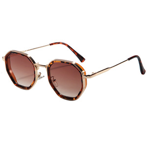 Gafas de Sol Poligonales con Marco Metálico Completo de Alta Calidad para Mujer, Ligeras, Protección UV400, Cómodas, Minimalistas y Modernas - Product Image 6