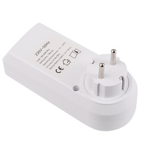 Enchufe de Reino Unido, temporizador Digital, enchufe eléctrico programable, temporizador, interruptor para luz B y más con pantalla Lcd grande