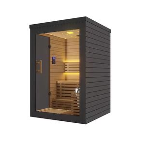 <span class=keywords><strong>Sauna</strong></span> finlandais électrique <span class=keywords><strong>extérieur</strong></span> moderne pour 3 personnes <span class=keywords><strong>avec</strong></span> construction en <span class=keywords><strong>bois</strong></span> massif et poêle étanche - Product Image 6