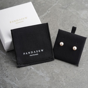 กระเป๋าผ้าฝ้ายลายก้างปลา PandaSew พร้อมแผ่นรองสำหรับใส่สร้อยคอ กำไล แหวน จี้ และเครื่องประดับอื่นๆ - Product Image 4