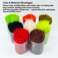 Nieuw Rams Wol Vliegvismateriaal 12cm 150g/Bundle 8 Camo Kleuren Streamer Vliegmaakmateriaal