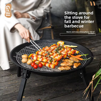 Barbecue portable en gros d'usine, gril d'extérieur pour camping, support de cuisson, réchaud à fondue et à thé, four de cuisson pour pique-nique