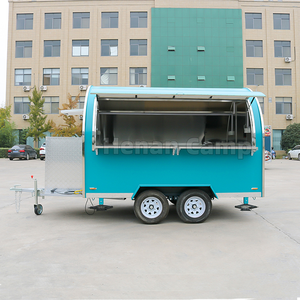 Camp Street Food Kiosk รถเข็นอาหารขนาดเล็กสำหรับห้องครัวเคลื่อนที่ได้พิซซ่า Boba ชาไก่ย่างอาหาร - Product Image 2