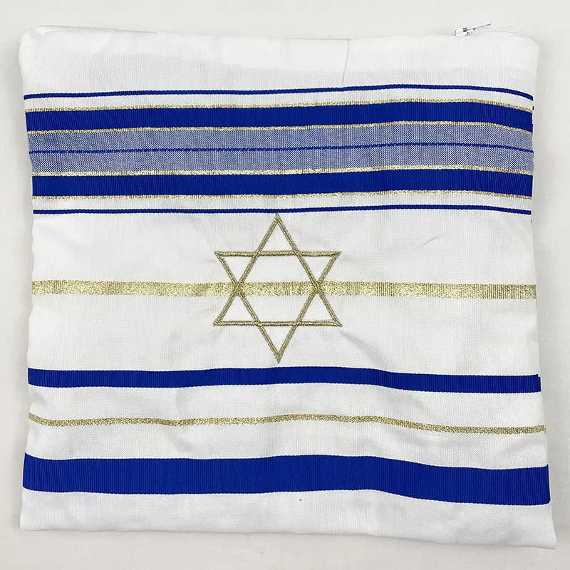 Borsa ebraico Zipeiwin per acrilico Tallit/Tallis (10.6x10 pollici) borsa Star of David Tefillin (solo borsa)