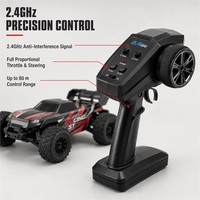 Camion RC tout-terrain 4x4 haute vitesse 1/18 avec différentiel métallique, véhicule de course sans balais pour cadeaux