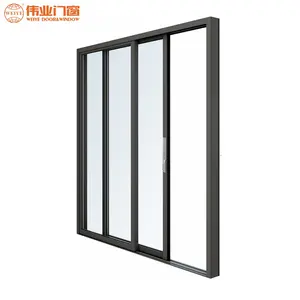 hot sale Chinese Manual remote push and pull aluminum sliding doors for commercial buildings