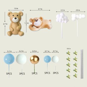 Bear Cloud perlengkapan dekorasi <span class=keywords><strong>kue</strong></span> anak, bola <span class=keywords><strong>Kue</strong></span> bentuk <span class=keywords><strong>angka</strong></span>, aksesori Natal ulang tahun pesta - Product Image 4