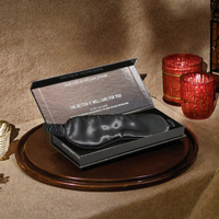 Masque de sommeil en soie brodé personnalisé, masque de sommeil occultant tendance pour la maison