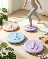 Coussin de massage circulaire pour intégration sensorielle, yoga, renforcement du tronc, fitness, exercice d'équilibre, coussin souple pour chevilles et mains