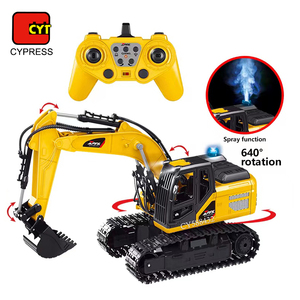 Hot Sale Construction Digger <strong>Toys</strong> 1:18 Scale <strong>Remote</strong> <strong>Control</strong> Excavator RC <strong>Truck</strong> Excavator <strong>Toy</strong> With Spray for Kids