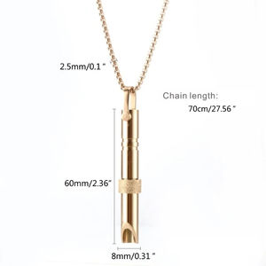 Collar de Cadena de Metal Art Deco para Respiración, Alivio Natural Calmante, para el Estrés, la Ansiedad, la Atención Plena y el Dejar de Fumar, Venta al por Mayor - Product Image 4