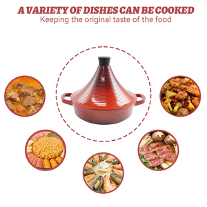 New 28cm Large Metal Tagines Dish Cooking Pot Casseroles Nonstick Induction Die Cast Aluminum <strong>Tagine</strong> <strong>Moroccan</strong> Pot - Product Image 5