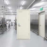Porte coupe-feu en acier Yonking sur mesure avec surface finie pour usine pharmaceutique et ateliers alimentaires