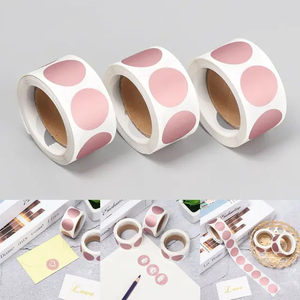 Venta de Fábrica: Rollo de Pegatinas Redondas Adhesivas de 1 Pulgada (25mm) para Rascar, Tarjetas de Rascar Personalizadas, Pegatinas Creativas para Sorteos - Product Image 2