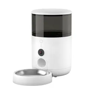 Vendite calde all'ingrosso grande capacità alimentare wifi smart pet feeder camera e alimentatore forniture per animali domestici merci